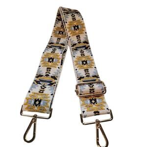 NWOT Boho Purse Strap ReplacementCrossbody‎ Adjustable Gold Black